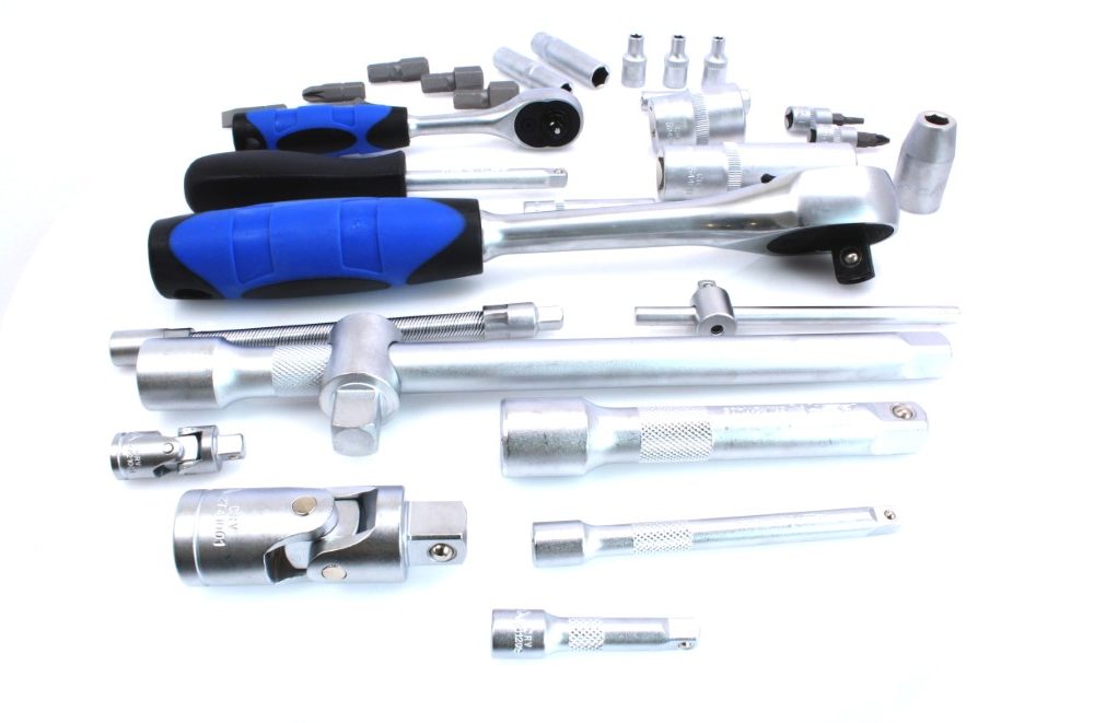 916094 | KLUCZE NASADOWE-ZESTAW 1/2''+1/4'' 94 EL. - Techman