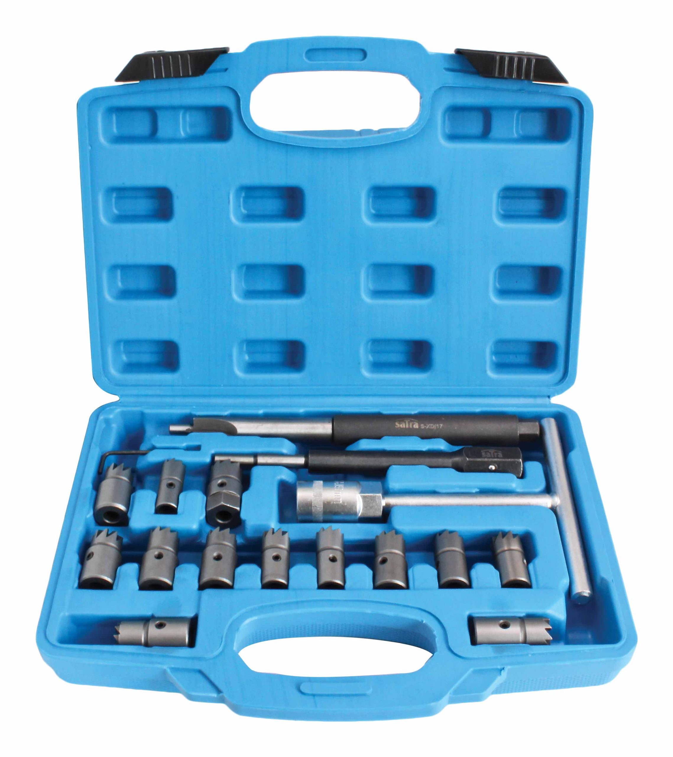 S-XDI17 | FREZY DO GNIAZD WTRYSKIWACZY - ZESTAW 17 SZT. - Techman